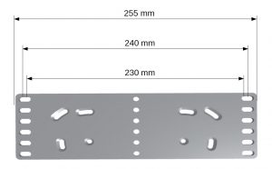 Stemmbrettplatte Aluminium A