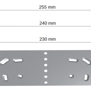 Stemmbrettplatte Aluminium A