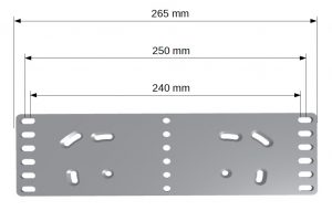 Stemmbrettplatte Aluminium B