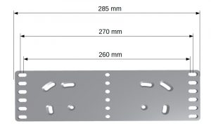 Stemmbrettplatte Aluminium C