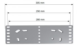 Stemmbrettplatte Aluminium D